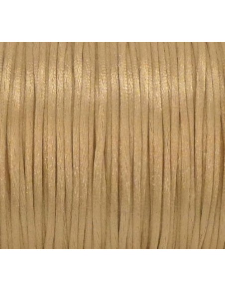 Cordon pour bijoux beige sable doré 1mm