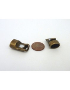 Fermoir aimanté rectangle arrondi 10,9X7,6mm en métal de... 2