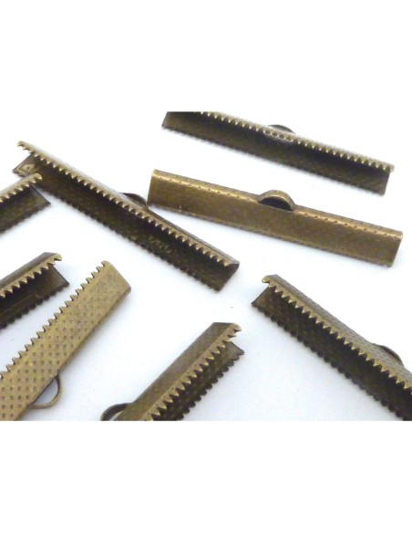 serre ruban 40mm métal couleur bronze