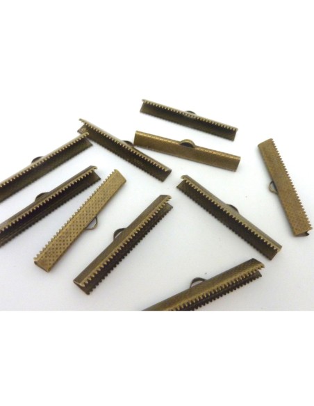 serre ruban XXL 40mm métal couleur bronze