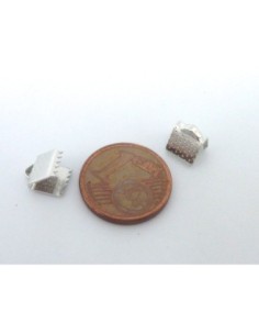 serre ruban 6mm en métal argenté 2