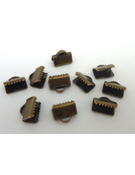 Embout griffe 10mm bronze lisse