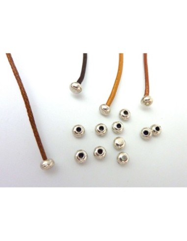 100 Perles embout de finition 1,5mm pour cordon...