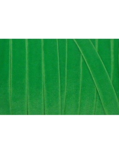 Ruban velours élastique vert 10mm