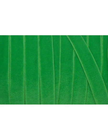 Ruban velours élastique vert 10mm