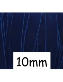 1m Ruban élastique velours 10mm bleu marine