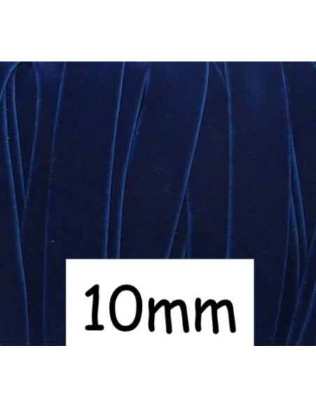 Ruban élastique bleu marine 10mm