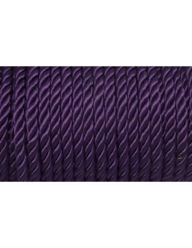 50cm Cordon nylon mouliné 5mm violet