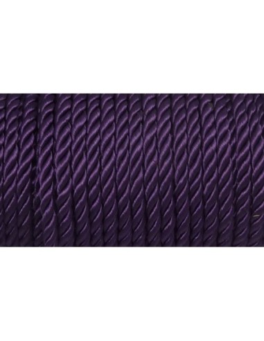 50cm Cordon nylon mouliné 5mm violet