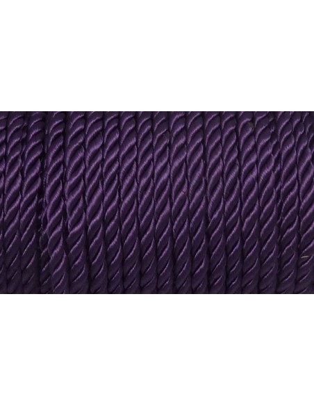 50cm Cordon nylon mouliné 5mm violet