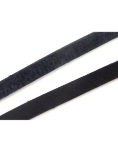 R-1m Cuir plat largeur 7mm de couleur noir - CUIR VERITABLE 2
