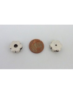 DRe-20 Perles passant fleur pour lanière de 10mm en métal... 2