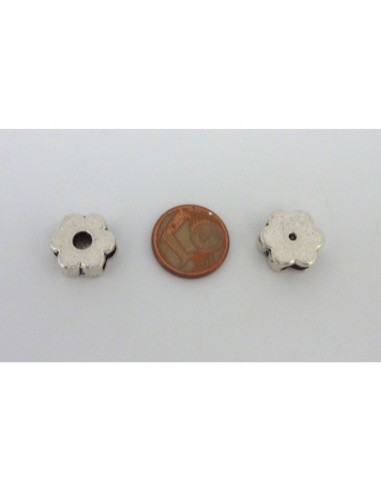 DRe-20 Perles passant fleur pour lanière de...