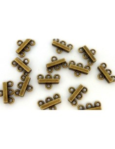 R-6 Embouts multi rangs 3 trous 13,6mm pour cordon, fil...