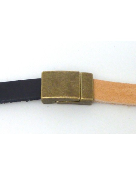 Fermoir aimanté pour lanière de 8mm bronze