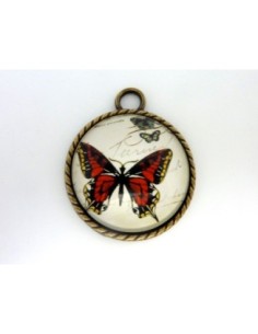 R-Grand Support cabochon pendentif 40,7mm rond en métal... 2