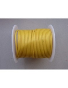 4 m de fil coton ciré 1,5mm jaune poussin 2