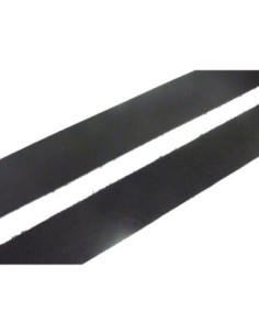 lanière cuir largeur 24,5mm de couleur noir