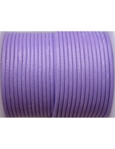 5m Cordon polyester enduit souple 1,5mm imitation cuir couleur parme