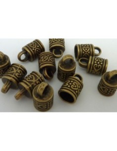 20 Embouts pour cordon de 7,5mm - 8mm en métal  de...