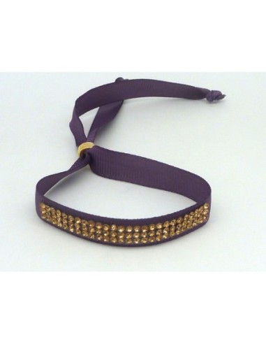 Kit de création Bracelet Strass doré et ruban...