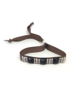 Kit de création Bracelet Strass argent et noir et ruban...