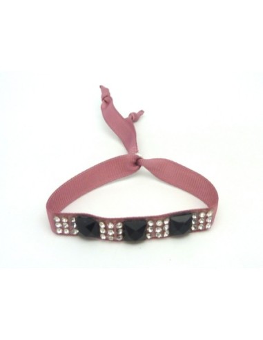 Kit de création Bracelet Strass argent et noir...