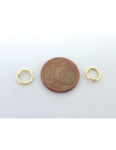Anneaux de jonction 7mm x 1mm doré pâle pas chers