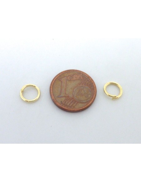 Anneaux de jonction 7mm x 1mm doré pâle pas chers