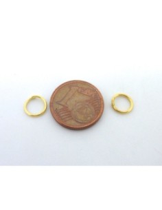 Anneaux de jonction 7mm x 0,7mm en métal de couleur doré 2