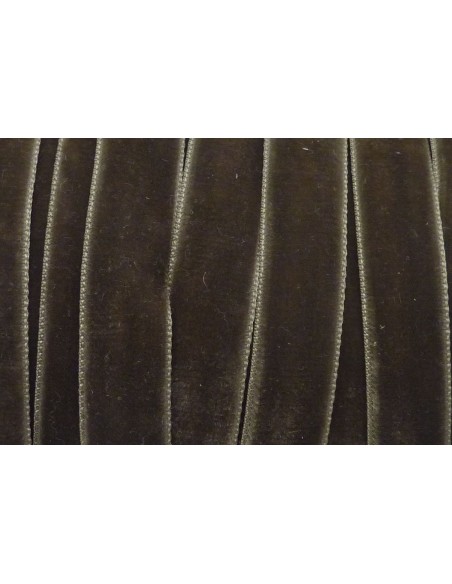 Ruban velours pas cher marron bronze en 16mm de large