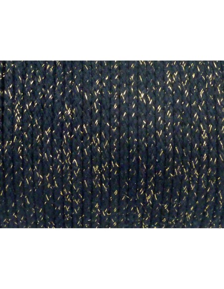 Cordelette noire et doré pas chère