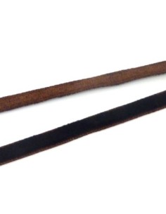 Galon velours marron foncé 6mm 2