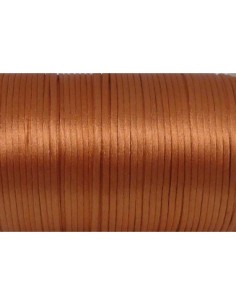 Cordon queue de rat 2mm orange satiné