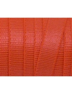 Ruban élastique plat rose orangé fluo