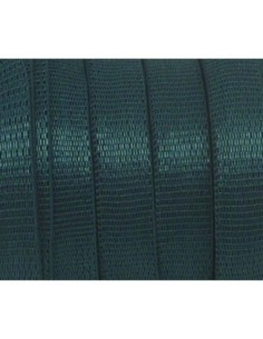 Galon élastique brillant satiné vert bouteille 8mm de large