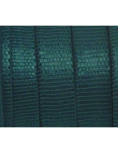 Ruban élastique brillant satiné vert bouteille 8mm de large