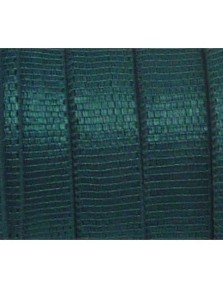 Ruban élastique brillant satiné vert bouteille 8mm de large