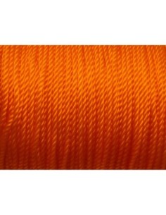 Fil nylon de couleur orange fluo brillant 1,5 mm 2