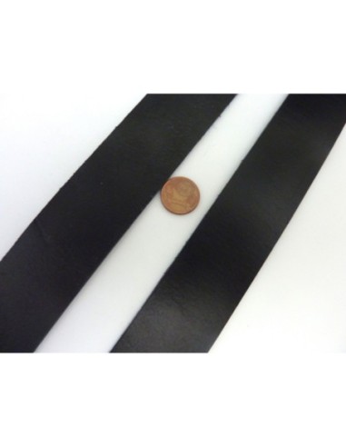 R-1m Cuir plat largeur 29,5mm de couleur noir...