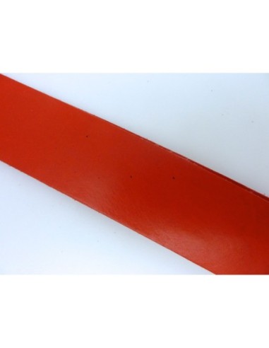 R-20cm Cuir plat largeur 20mm de couleur rouge...