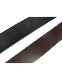 R-20cm Cuir plat largeur 29,5mm de couleur marron foncé...