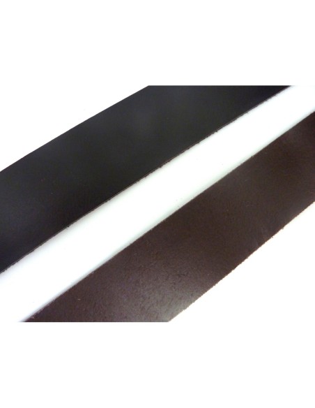 R-20cm Cuir plat largeur 29,5mm de couleur marron foncé pour bracelet manchette par exemple