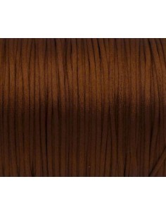 cordon queue de rat 1mm pour bijoux marron châtain 2