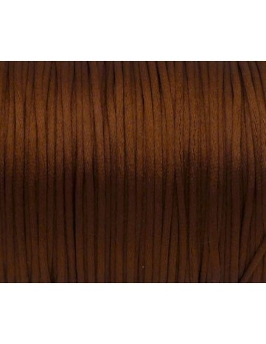 ficelle chinoise 1mm pour bijoux marron châtain