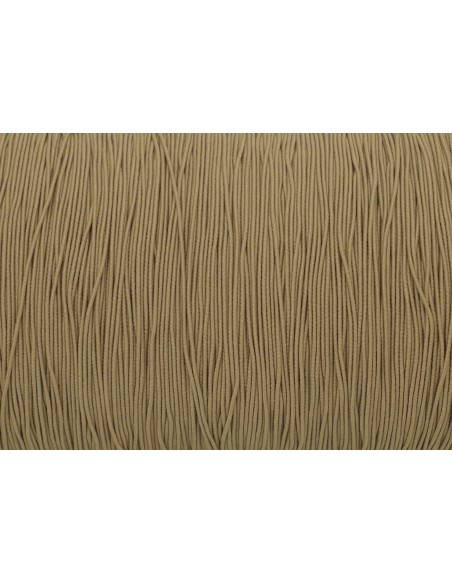 Fil élastique beige sable fin pas cher en diamètre 0,5mm