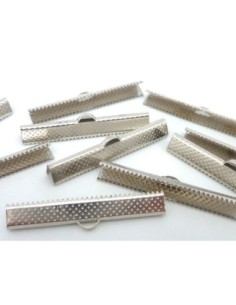 Embout griffe 4cm manchette en métal argenté