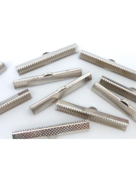 Embout griffe 4cm manchette en métal argenté