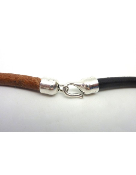 Fermoir argenté pour création DIY embout 6mm