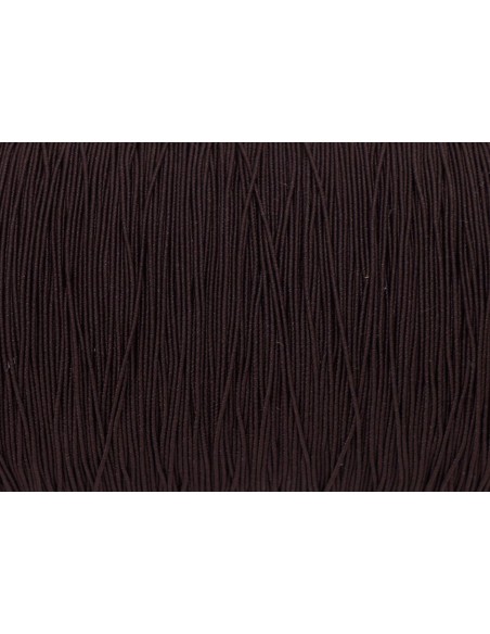 Fil élastique fin marron foncé 0,5mm pas cher